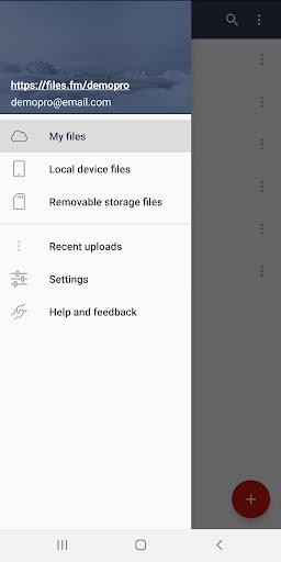 Files.fm cloud storage and backup - عکس برنامه موبایلی اندروید