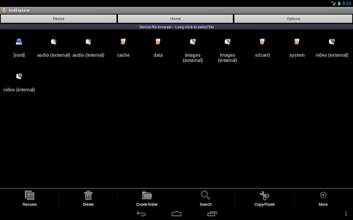 AndExplorer - Image screenshot of android app