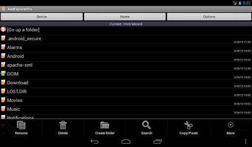 AndExplorer - عکس برنامه موبایلی اندروید