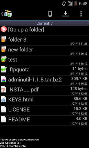 AndFTP (your FTP client) - Image screenshot of android app
