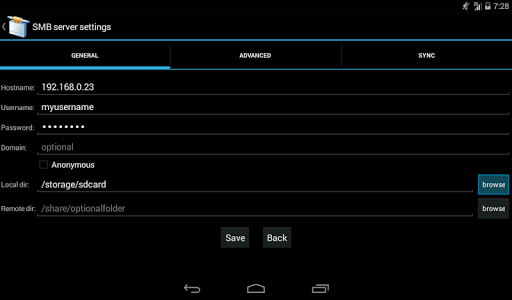 AndSMB File Manager - Image screenshot of android app