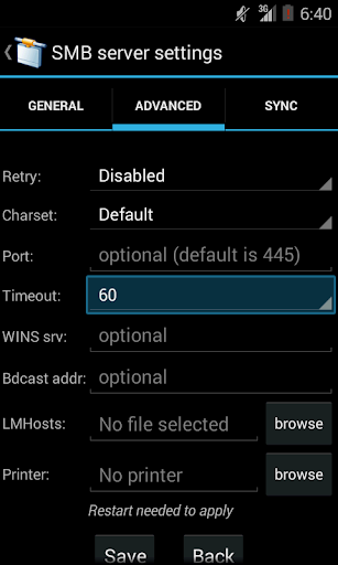 AndSMB File Manager - Image screenshot of android app