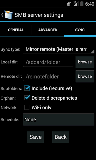 AndSMB File Manager - Image screenshot of android app