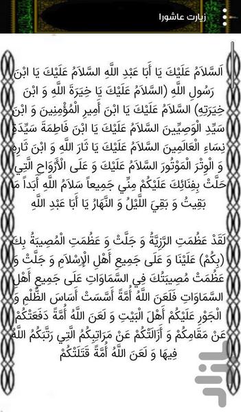 Ashura pilgrimage and Ayat Kursi - Image screenshot of android app