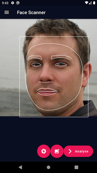 Face reader scanner - analyser - Image screenshot of android app