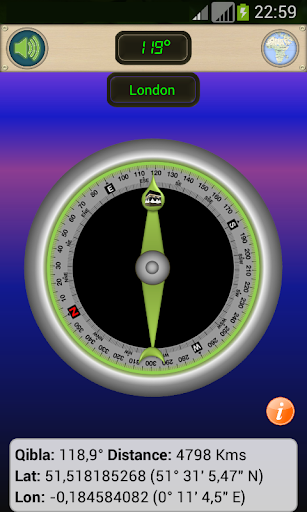 Qibla GPS: Qibla direction with GPS - Image screenshot of android app