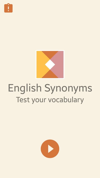 English - synonyms quiz - Image screenshot of android app