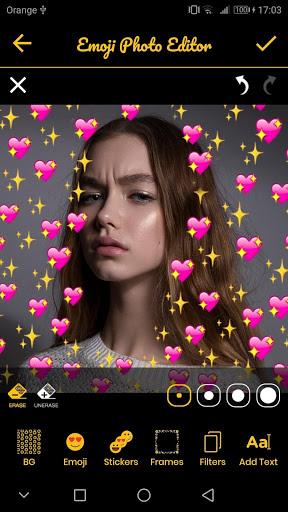 Emoji Background Photo Editor & Emoji Wallpaper 💛 - Image screenshot of android app