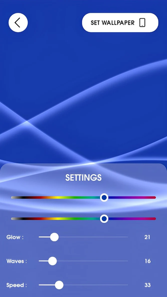PSWaves Live Wallpapers - Image screenshot of android app
