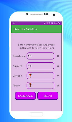 Watt ohm calculator hotsell