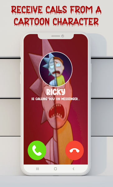 Video call nd chat prank rick - عکس برنامه موبایلی اندروید