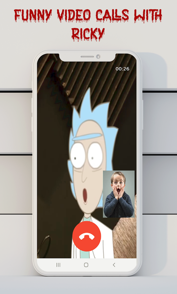 Video call nd chat prank rick - Image screenshot of android app