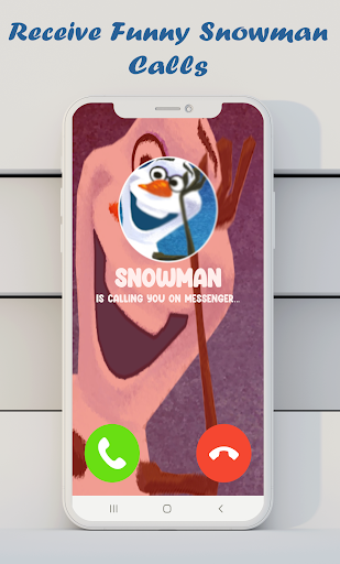 Video call chat snowman prank - عکس بازی موبایلی اندروید