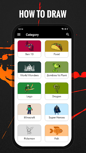 Drawing - How to Draw - عکس برنامه موبایلی اندروید