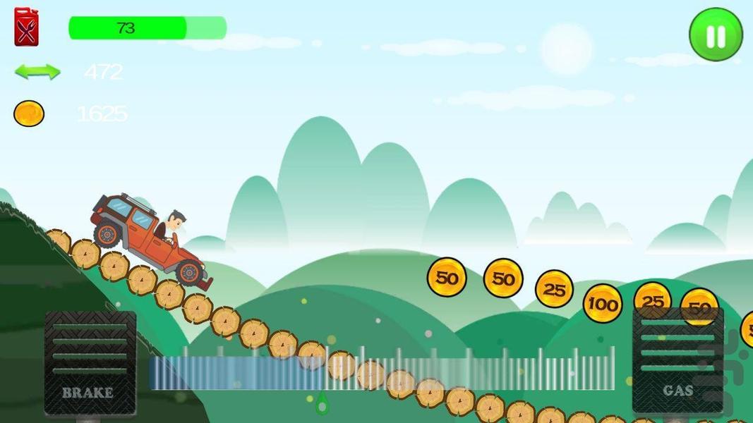 mad hill racing - Gameplay image of android game