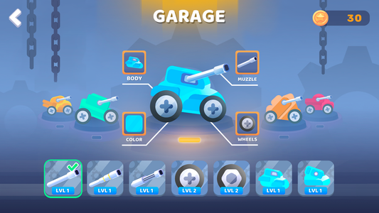 Mad Royale io – Tank Battle - Gameplay image of android game