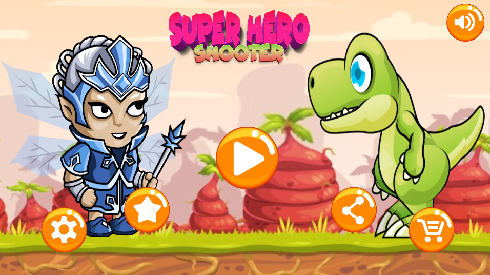 Superhero Shooter - Gameplay image of android game