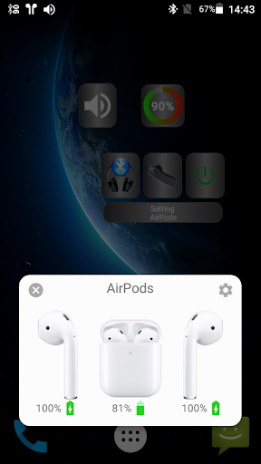 Bluetooth Audio Widget Battery - Image screenshot of android app