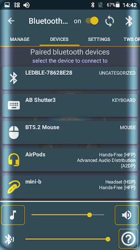Bluetooth Audio Widget Battery - Image screenshot of android app