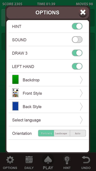 Solitaire. - عکس برنامه موبایلی اندروید
