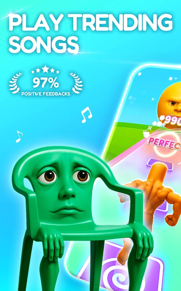 Tiles Jump: Ball Hop Music - Gameplay image of android game