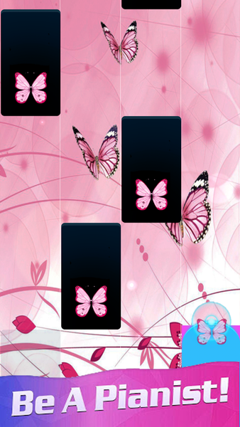 Piano Rose Tile Butterfly 2021 - عکس بازی موبایلی اندروید