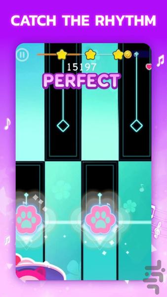 Tiles3 Perfect - پیانوی شگف انگیز - Gameplay image of android game