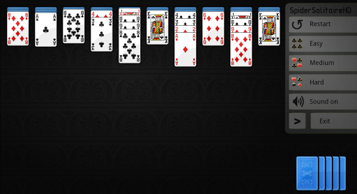Spider Solitaire HD - عکس بازی موبایلی اندروید