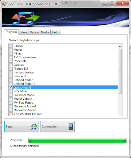 Synctunes: iTunes to android - عکس برنامه موبایلی اندروید