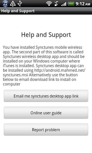 Synctunes: iTunes to android - عکس برنامه موبایلی اندروید