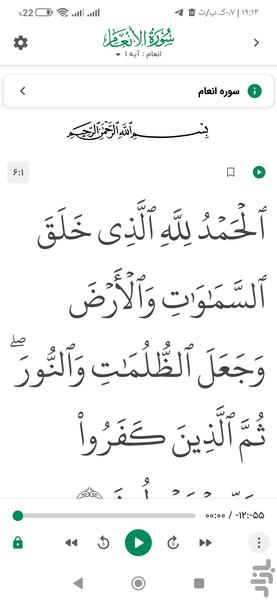 قران صوتی بدون اینترنت - عکس برنامه موبایلی اندروید