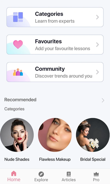 Makeup Tutorial App - عکس برنامه موبایلی اندروید
