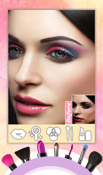 Makeup Magic Face Makeover Bea - Image screenshot of android app