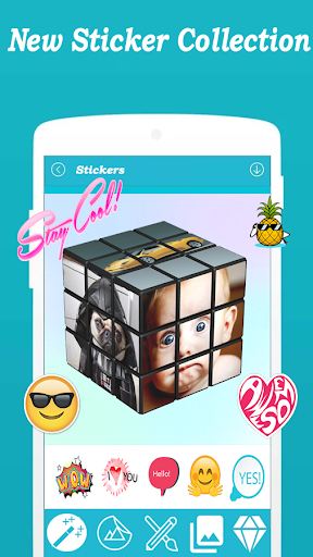 ۳D Cube PhotoFramePhotoEditor - عکس برنامه موبایلی اندروید