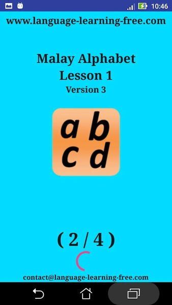 Malay alphabet for students - عکس برنامه موبایلی اندروید