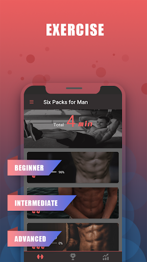 Six Packs for Man–Body Building with No Equipment - Image screenshot of android app