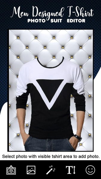 Man T Shirt Photo Suit - Image screenshot of android app