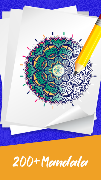 Mandala Coloring Book Game - عکس بازی موبایلی اندروید