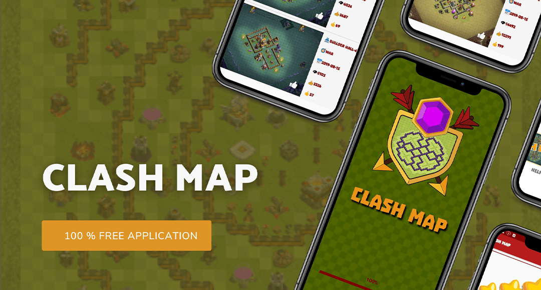 clash maps layout Base link - عکس برنامه موبایلی اندروید