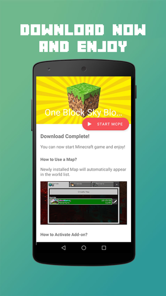 Sky Block Map for MCPE - عکس برنامه موبایلی اندروید