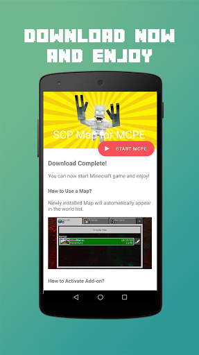 SCP Map & Mod for MCPE - عکس برنامه موبایلی اندروید