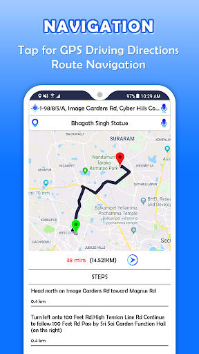 GPS, Tools - Map, Route, Traffic & Navigation - عکس برنامه موبایلی اندروید