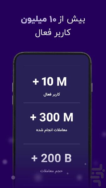 Nobitex Cryptocurrency Trading App - Image screenshot of android app