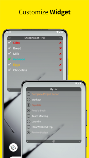 To Do Notes: Checklist Widget - عکس برنامه موبایلی اندروید
