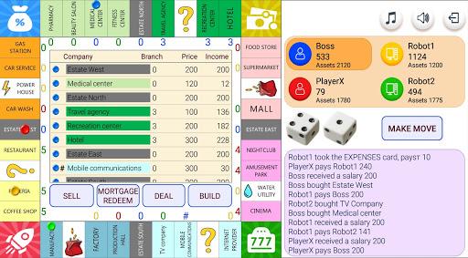 Monopolist Business Dice Board - Gameplay image of android game