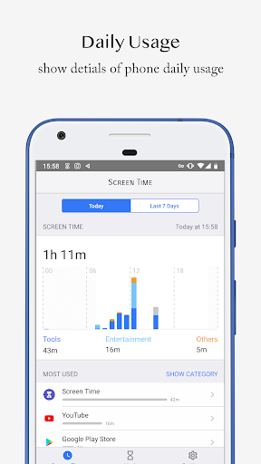 Screen Time - Restrain yoursel - عکس برنامه موبایلی اندروید