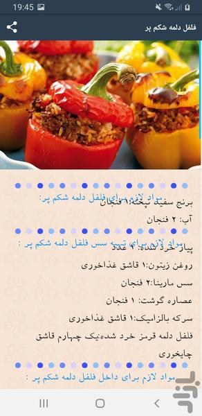 طرزتهیه دلمه خوش طعم - Image screenshot of android app