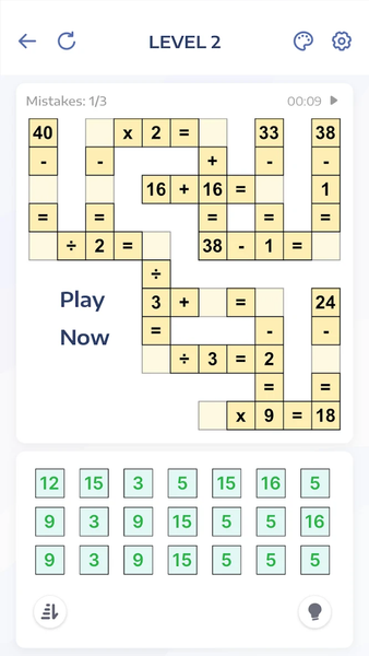 Crossmath - Math Puzzle Games - عکس بازی موبایلی اندروید