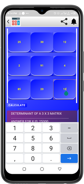 Matrix Calculator - Image screenshot of android app