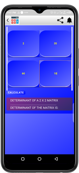 Matrix Calculator - عکس برنامه موبایلی اندروید